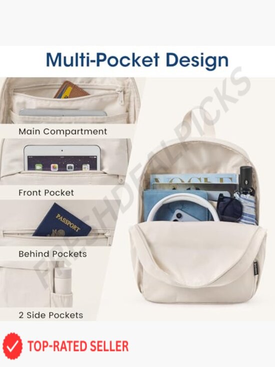 Mini Backpack Water-Resistant Hiking Daypack with Adjustable Straps Travel